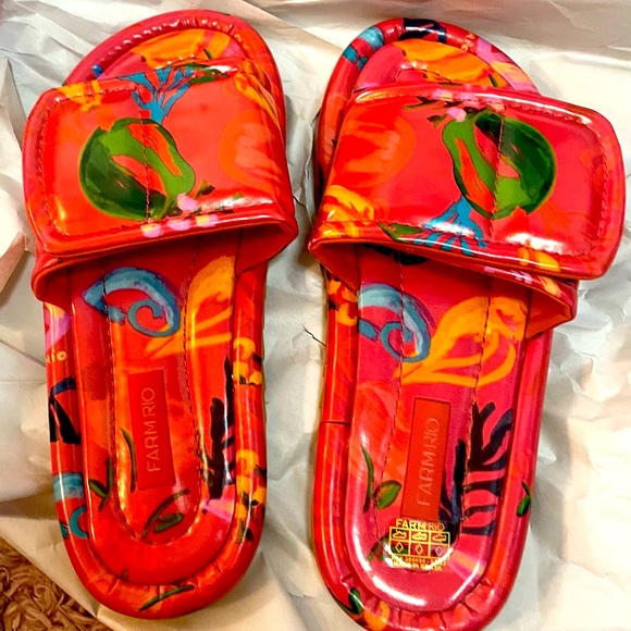 FARM Rio Shoes - NWOB FARM RIO Fruity Puffy slides